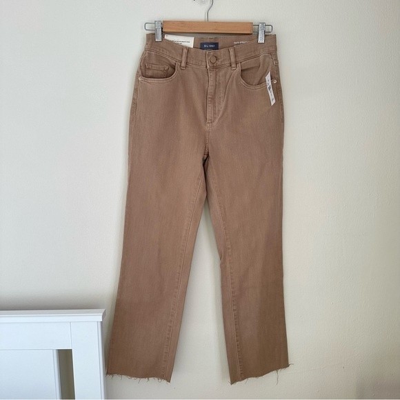 Patti High Rise Straight Leg Jeans In Teddy Taupe size 25 - Picture 2 of 14